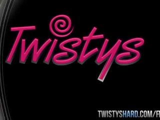 Twistys شاق - اشلي آدامز يحصل على بوضعه كل خلال لها الثدي